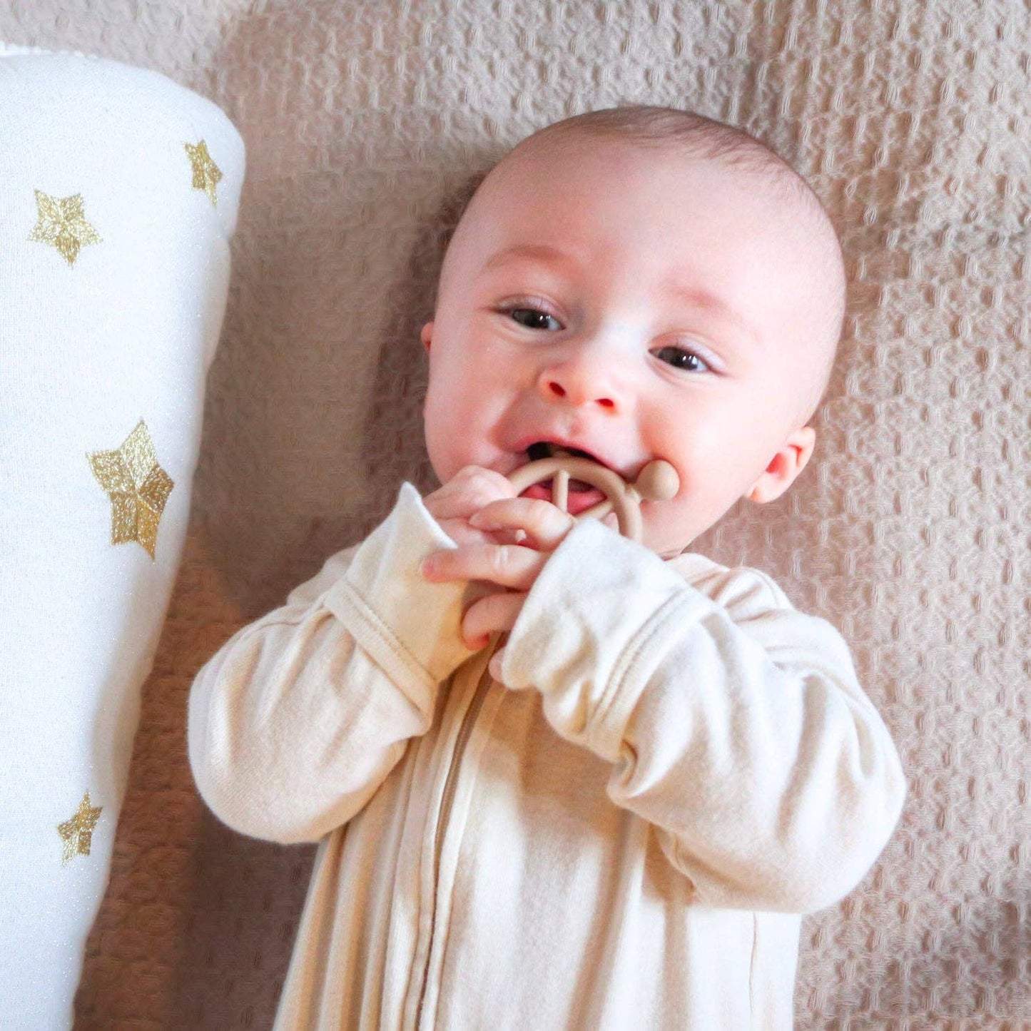Teether Wheels (2 Pack): Dusty Rose/Almond