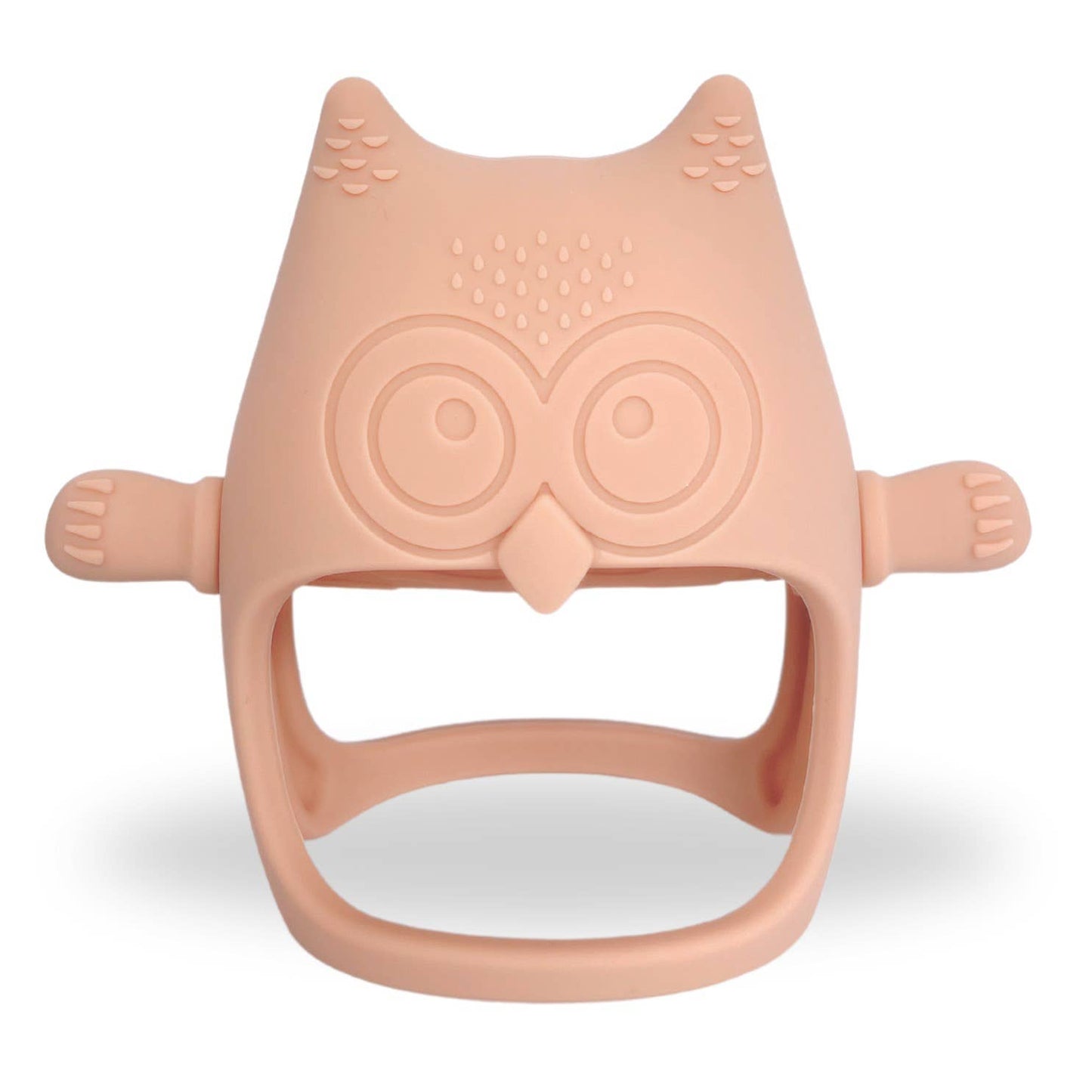 Owl Grip Teether Toy: Arctic Blue