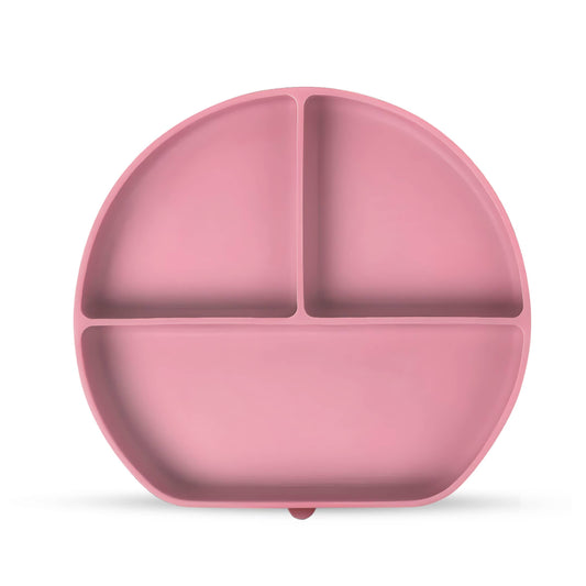 Silicone Suction Plate: Dusty Rose