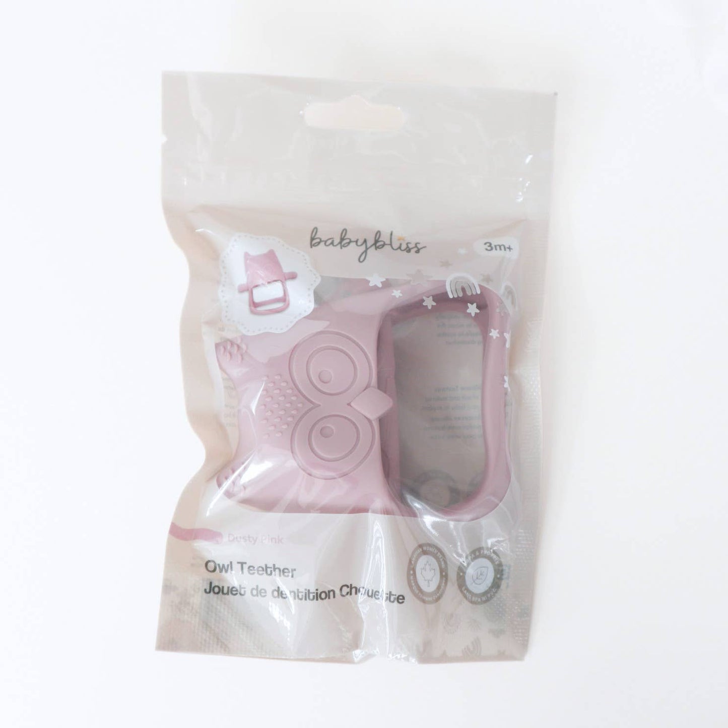 Owl Grip Teether Toy: Arctic Blue