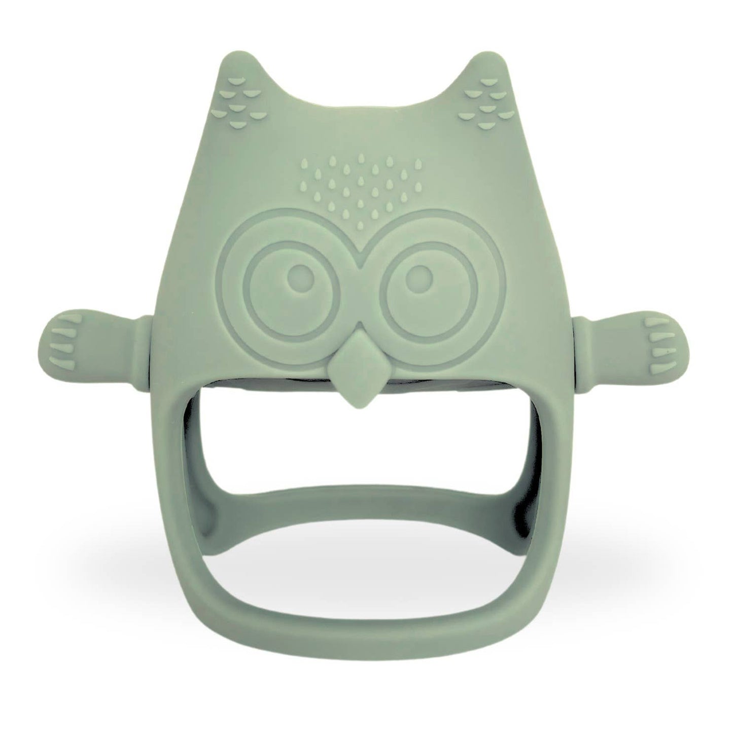 Owl Grip Teether Toy: Arctic Blue