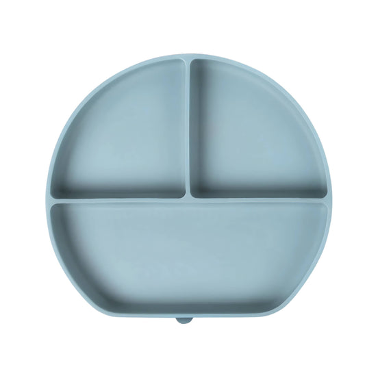Silicone Suction Plate: Dusty Teal