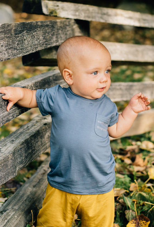 Worthy Bamboo Pocket Tee Royal