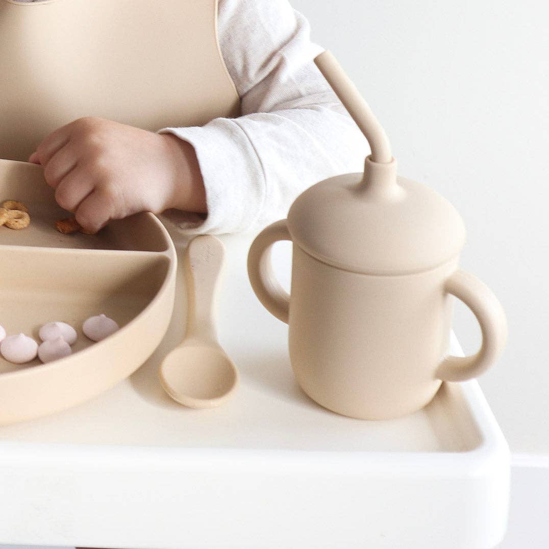 Sippy Cup Spill-Proof: Sage