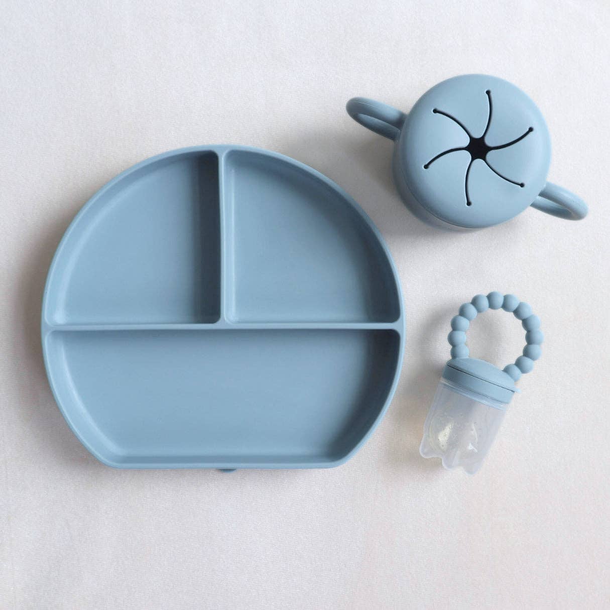 Silicone Suction Plate: Dusty Rose