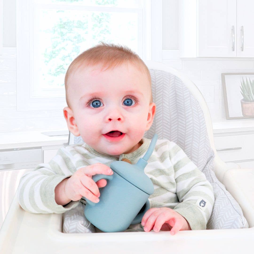 Sippy Cup Spill-Proof: Sage