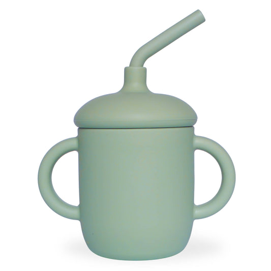 Sippy Cup Spill-Proof: Sage